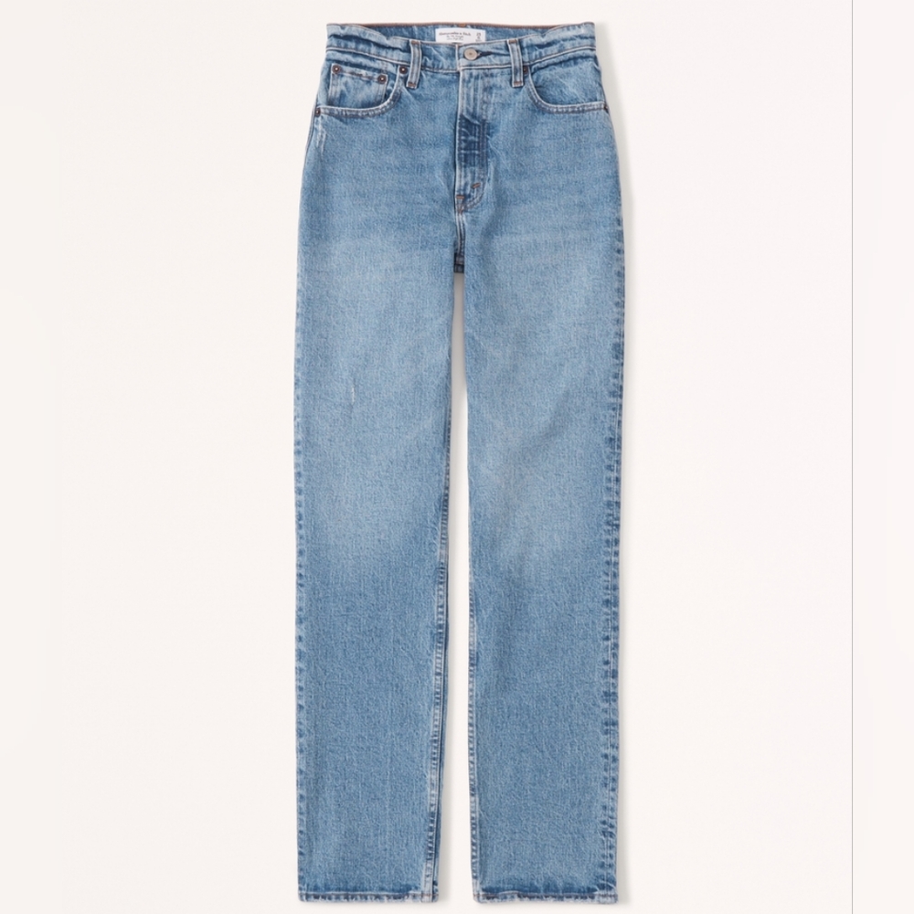 🚩SOLD🚩Abercrombie 90s Straight Ultra High Rise 29/8 - Picture 1 of 4